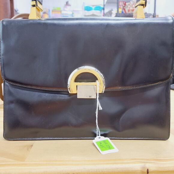 Vintage 1960's Koret Handbag, Black, PRE-OWNED - Picture 5 of 7